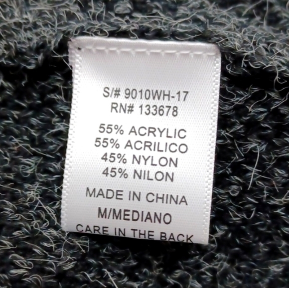 ♥️Bundle Only♥️LOVE TREE DARK GRAY DOUBLE BREASTED CARDIGAN SWEATER DUSTER SZ M - Picture 5 of 13